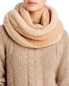 Aqua Faux Fur Sherpa Loop Scarf - 100% Exclusive