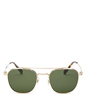 Oliver Peoples Men's Brow Bar Aviator Sunglasses, 49mm