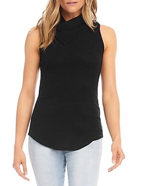 Karen Kane Sleeveless Drape Neck Top