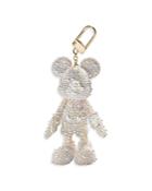Baublebar Disney Crystal Mickey Mouse Bag Charm In Silver Tone