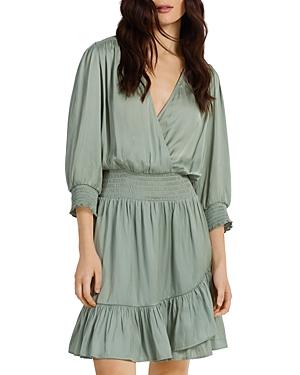 Gerard Darel Joris Satin Wrap Style Dress