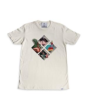 Kid Dangerous Beach Grid Cotton Blend Premium Heathered Graphic Tee