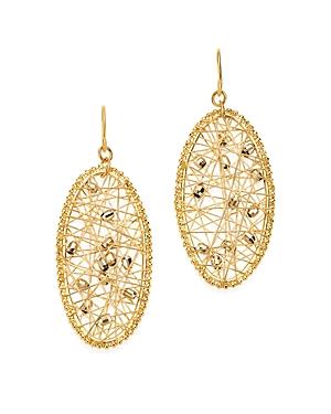Bloomingdale's Beaded Oval Drop Earrings In 14k Yellow Gold - 100% Exclusive