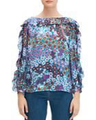Kate Spade New York Pacific Petals Floral Blouse
