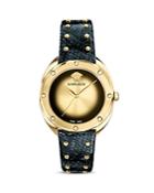 Versace Collection Shadov Diamond Snakeskin Watch, 38mm