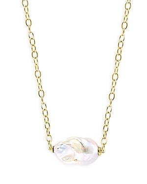 Bloomingdale's Freshwater Pearl Pendant Necklace In 14k Yellow Gold, 16.5 - 100% Exclusive