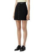 The Kooples Button Front Mini Skirt