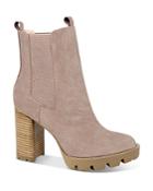 Charles David Women's Gambit Suede Pull On Platform Booties