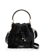 Jimmy Choo Bon Bon Small Shearling Bucket Bag