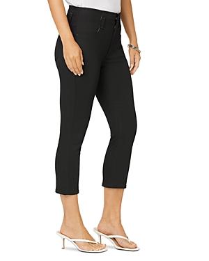 Nydj High Rise Ami Skinny Capri Jeans In Black Rinse