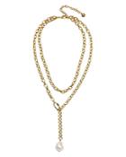 Baublebar Eden Layered Simulated Pearl Necklace, 14-18
