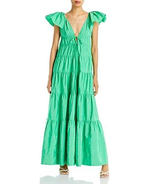 A.l.c. Luca Ruffled Sleeve Tiered Dress