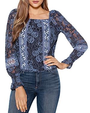 Belldini Lace Square Neck Top
