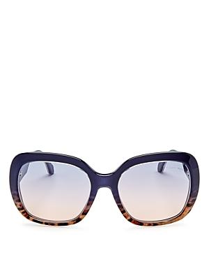 Roberto Cavalli Cecina Oversized Square Sunglasses, 58mm