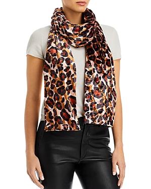 Echo Leopard Print Velvet Tubular Scarf