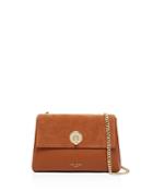 Ted Baker Sorikai Circle Lock Suede And Leather Crossbody