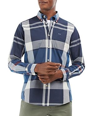 Barbour Harris Cotton Poplin Tartan Tailored Fit Button Down Shirt