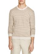 The Men's Store At Bloomingdale's Striped Crewneck Sweater