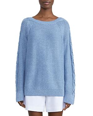 Lafayette 148 New York Cable Sleeve Sweater