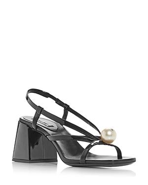 Miu Miu Women's Slingback Block Heel Sandals