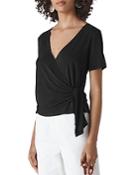Whistles Side-tie Wrap Top