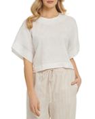 Dkny Pure Linen Crop Top