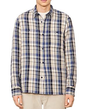 Officine Generale Ahmad Cotton Check Shirt Jacket
