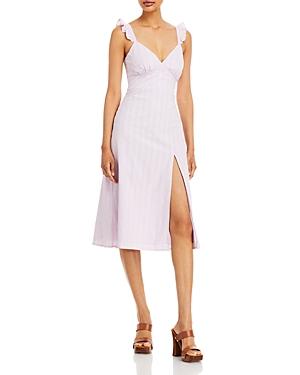 Aqua Tonal Stripe Midi Dress - 100% Exclusive