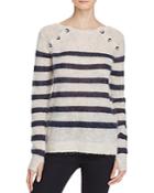 Pam & Gela Alpaca Blend Stripe Sweater