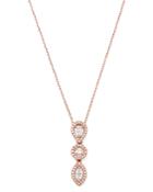 Bloomingdale's Fancy-cut Diamond Pendant Necklace In 14k Rose Gold, 0.50 Ct. T.w. - 100% Exclusive