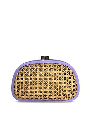 Serpui Mia Wicker Clutch