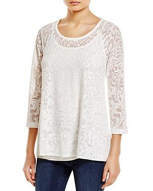 Nally & Millie Draped Lace Top