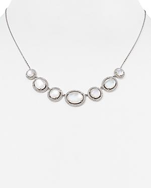 Nadri Sterling Mother-of-pearl Frontal Necklace, 15