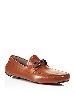 Salvatore Ferragamo Men's Slip On Driver Moccasins - Wide