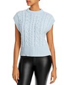Aqua Cable Knit Sweater Vest - 100% Exclusive