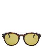 Tom Ford Newman Barberini Round Sunglasses, 53mm