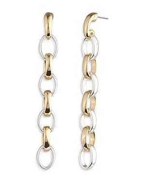 Lauren Ralph Lauren Two Tone Link Drop Earrings