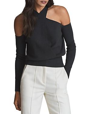 Reiss Ramone Cold Shoulder Top