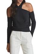 Reiss Ramone Cold Shoulder Top
