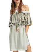 Ted Baker Piipper Willow Cold-shoulder Overlay Romper