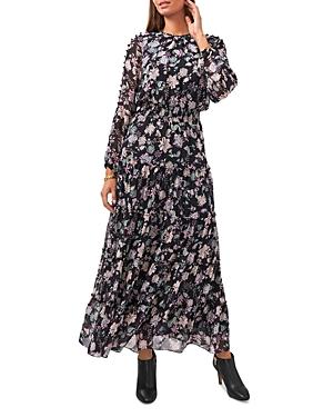 Vince Camuto Printed Smocked Waist Dress