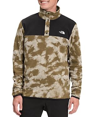 The North Face Glacier Snap Neck Camo Print Sweatshirt