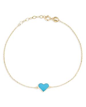 Bloomingdale's 14k Yellow Gold Heart Bracelet