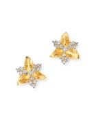 Bloomingdale's Diamond Petal Stud Earrings In 14k Yellow Gold, 0.25 Ct. T.w. - 100% Exclusive