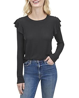 Splendid Jake Ruffle Long Sleeve Tee