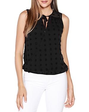 Belldini Sleeveless Clip Dot Wrap Top