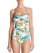 Tommy Bahama Printed Halter One Piece Swimsuit