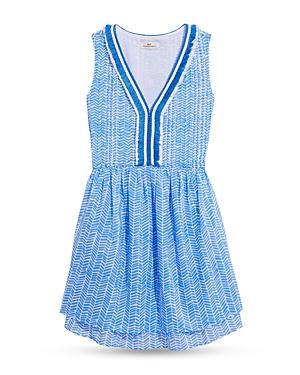 Vineyard Vines Chevron Fringe Pintucked Dress