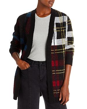 Aqua Plaid Open Front Cardigan - 100% Exclusive