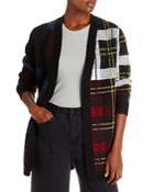 Aqua Plaid Open Front Cardigan - 100% Exclusive